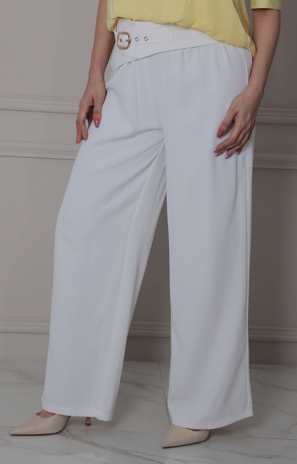 Pantalòn recto con cinturòn - PANTALON REGULAR Boutiquemirel 