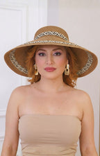 Visera tejida de ala ancha