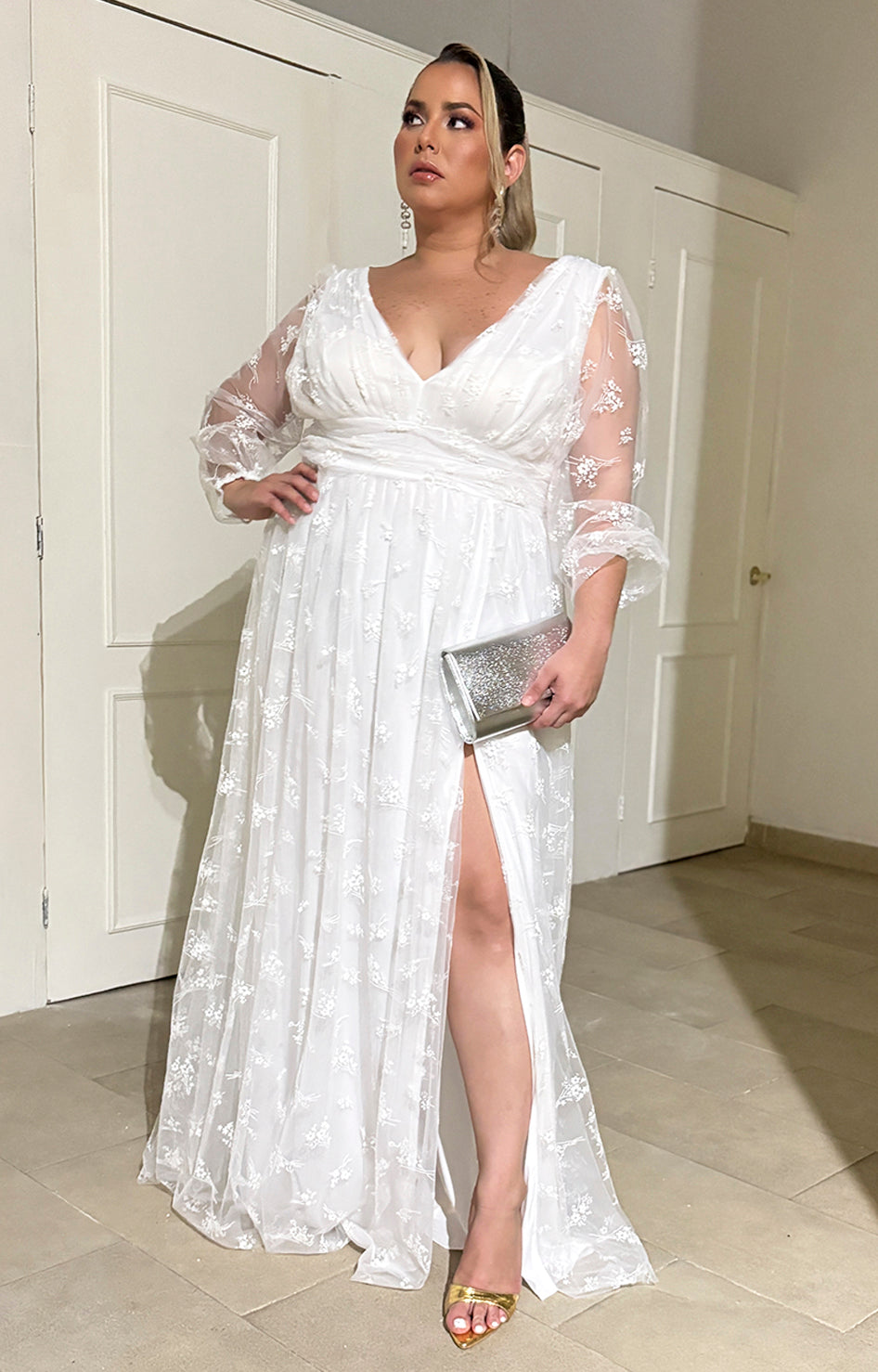 Vestido blanco de galas - VESTIDO Boutiquemirel 