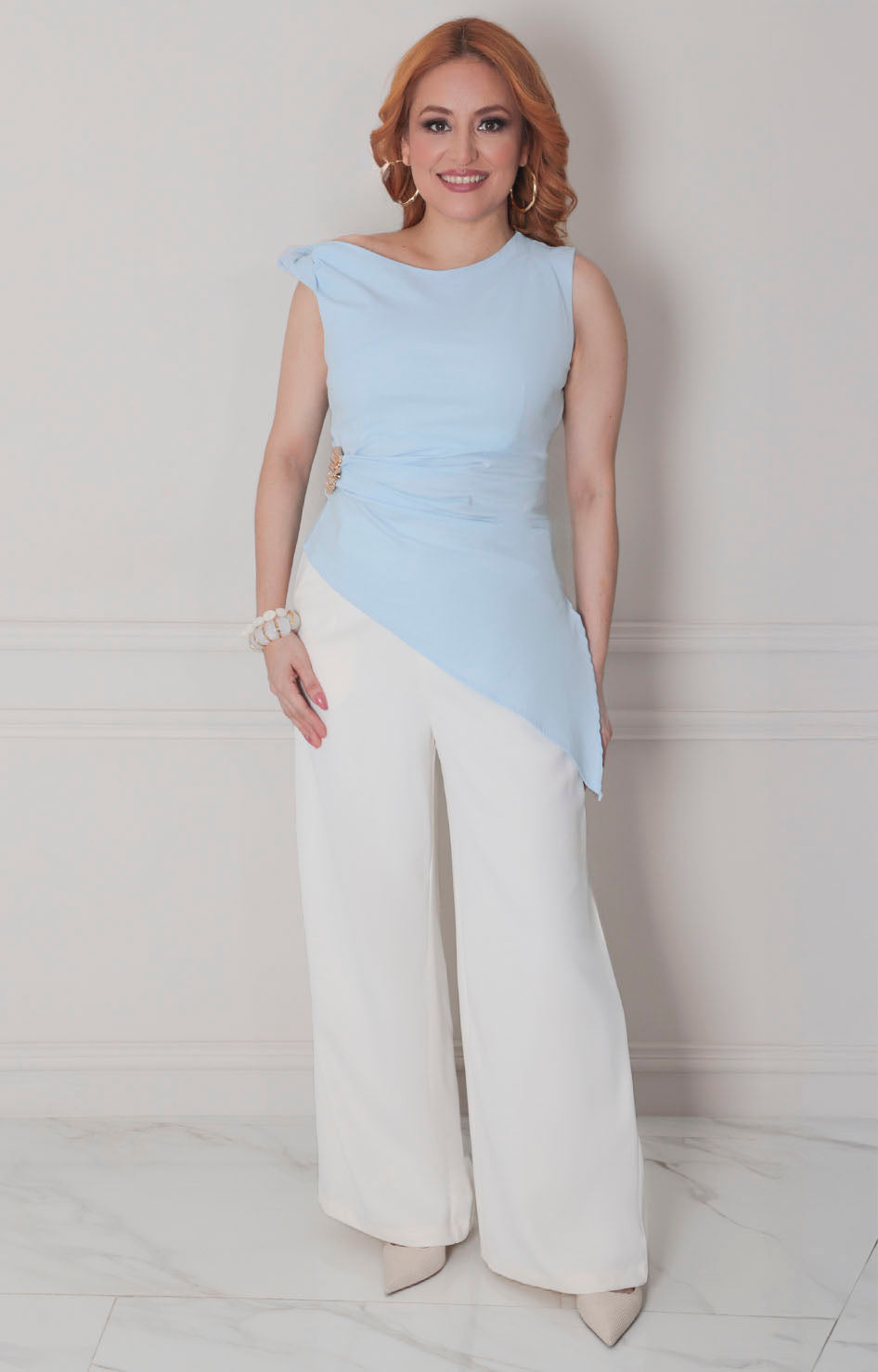 Blusa asimètrica con hebilla - BLUSAS REGULAR Boutiquemirel 