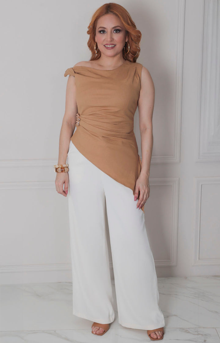 Blusa asimètrica con hebilla - BLUSAS REGULAR Boutiquemirel 