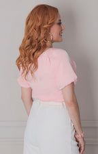 Blusa con lazo superior - BLUSAS REGULAR Boutiquemirel 