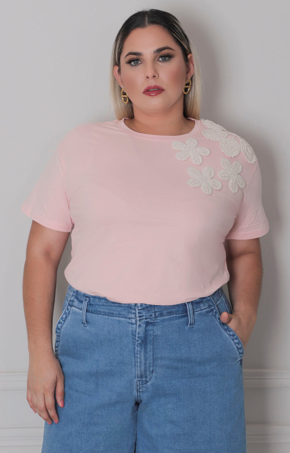 B*2-26*BAILI*AK36011*BEIGE - BLUSAS CURVY Boutiquemirel 