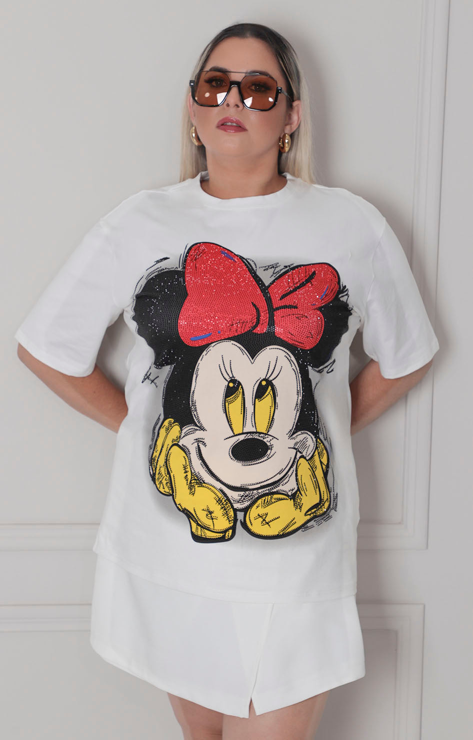 Blusa estampada de mickey - BLUSAS CURVY Boutiquemirel 