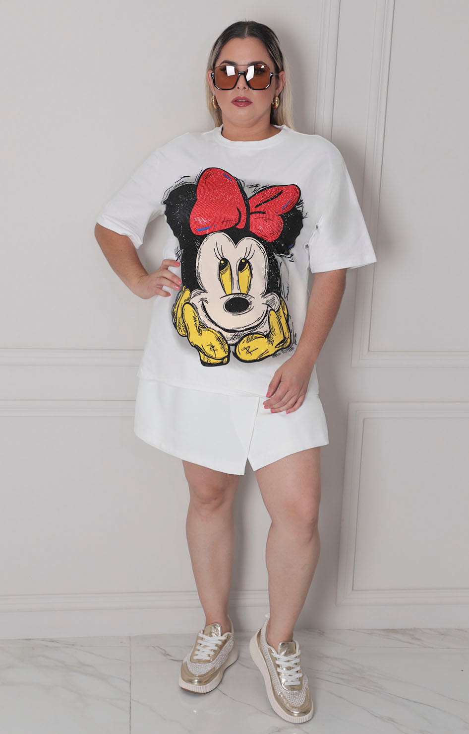Blusa estampada de mickey - BLUSAS CURVY Boutiquemirel 