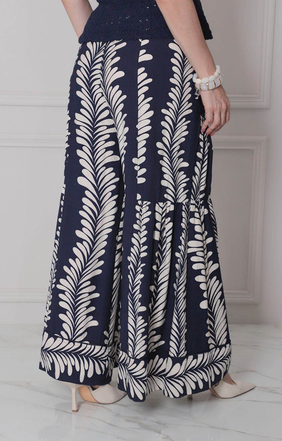 Pantalón azul estampado - PANTALON Boutiquemirel 