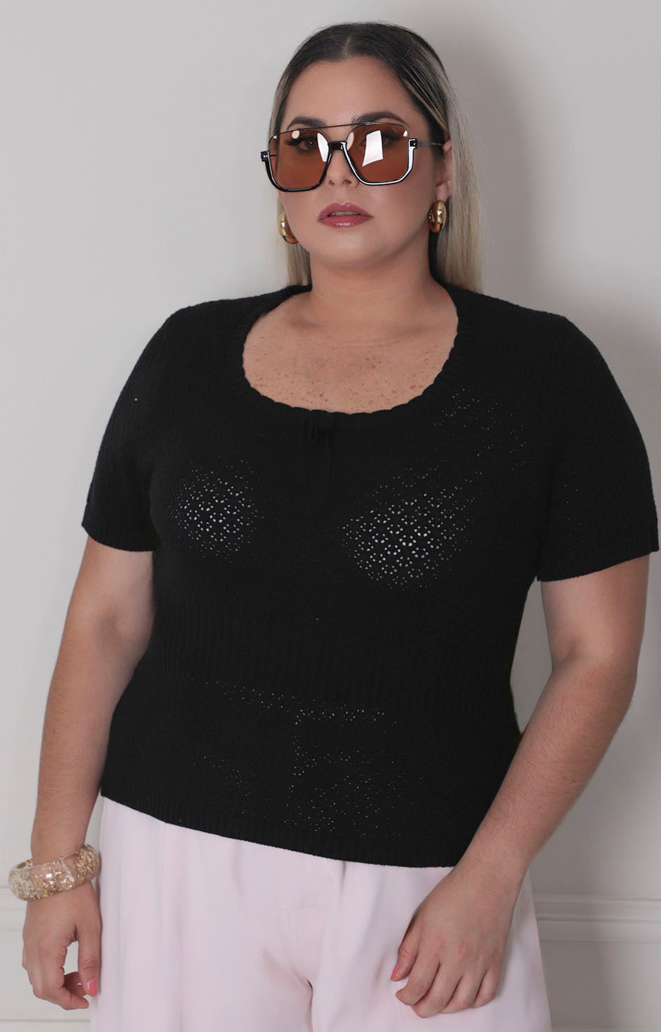 Blusa de punto - BLUSAS CURVY Boutiquemirel 