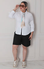 Blusa blanca de botones - BLUSAS CURVY Boutiquemirel 