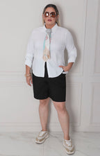 Blusa blanca de botones - BLUSAS CURVY Boutiquemirel 