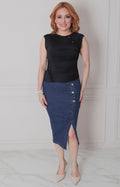 Blusa con encaje y drapeado - BLUSAS REGULAR Boutiquemirel 