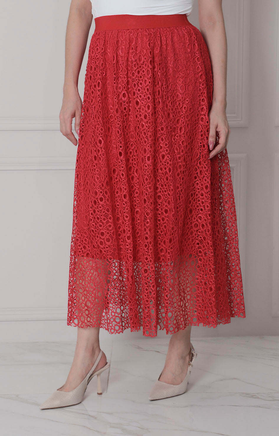 Falda con bordado - FALDA REGULAR Boutiquemirel 