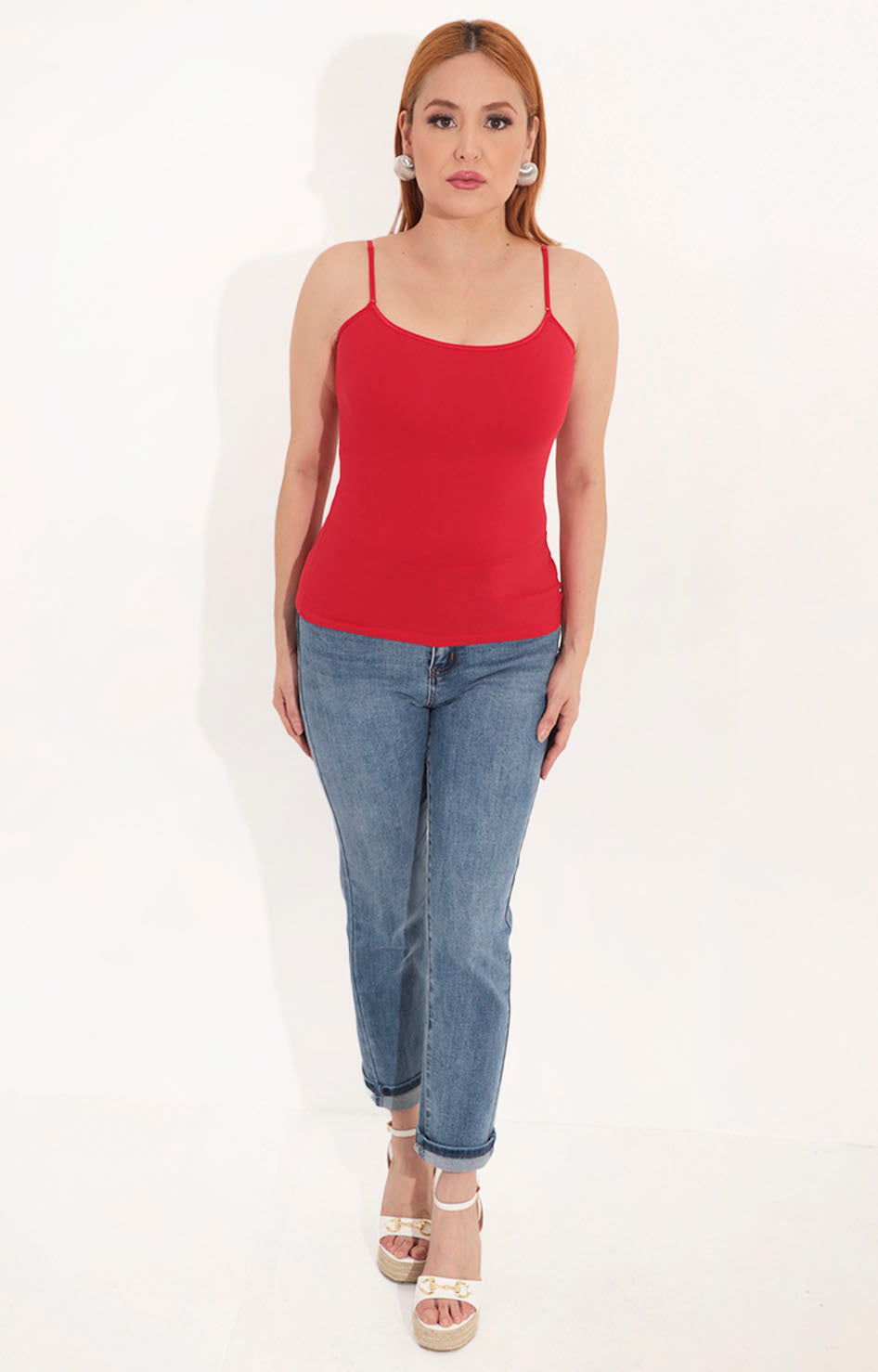 Blusa roja básica - BLUSA Boutiquemirel 