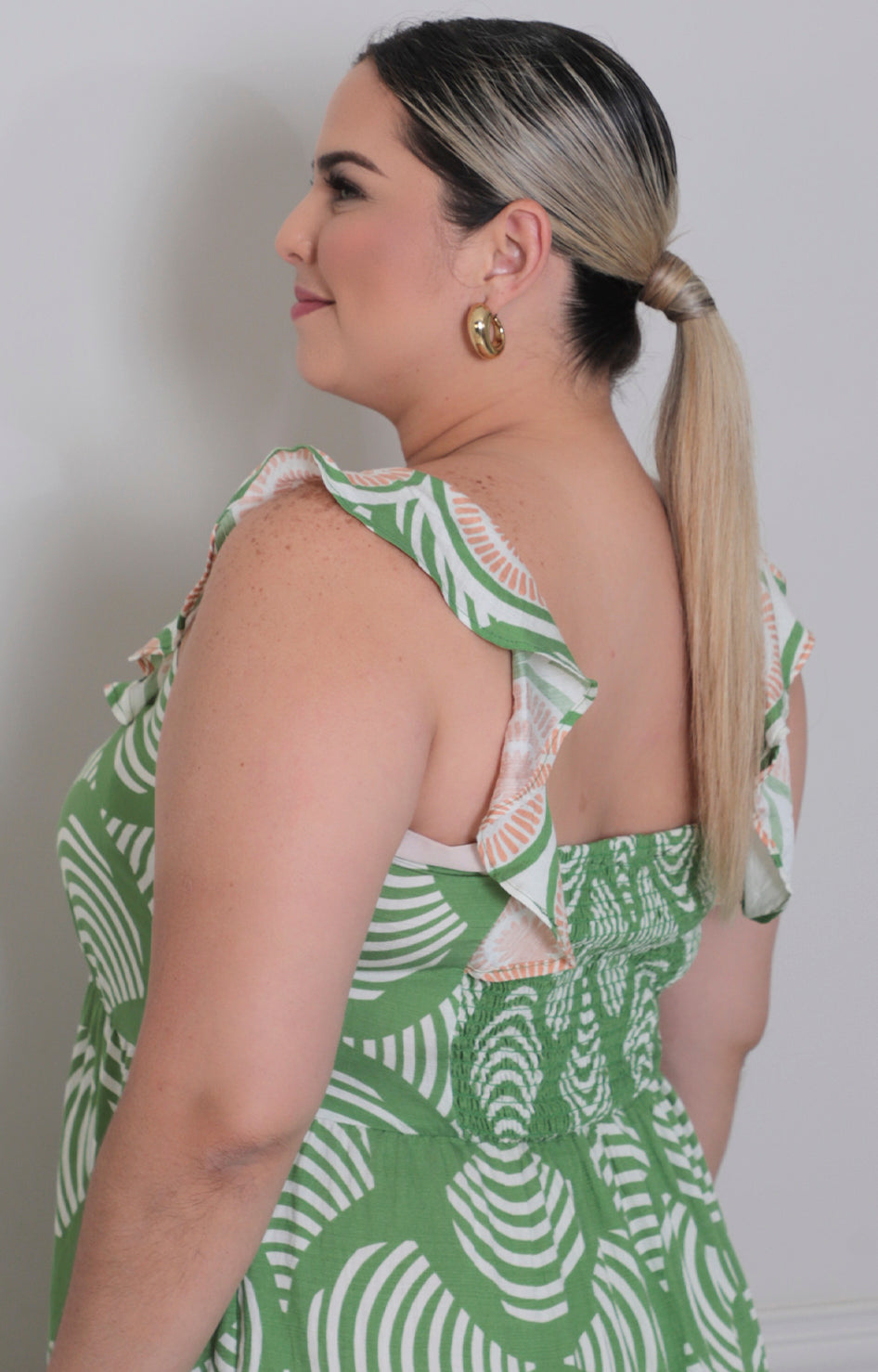 Vestido estampado de tirantes - VESTIDO CORTO CURVY Boutiquemirel 