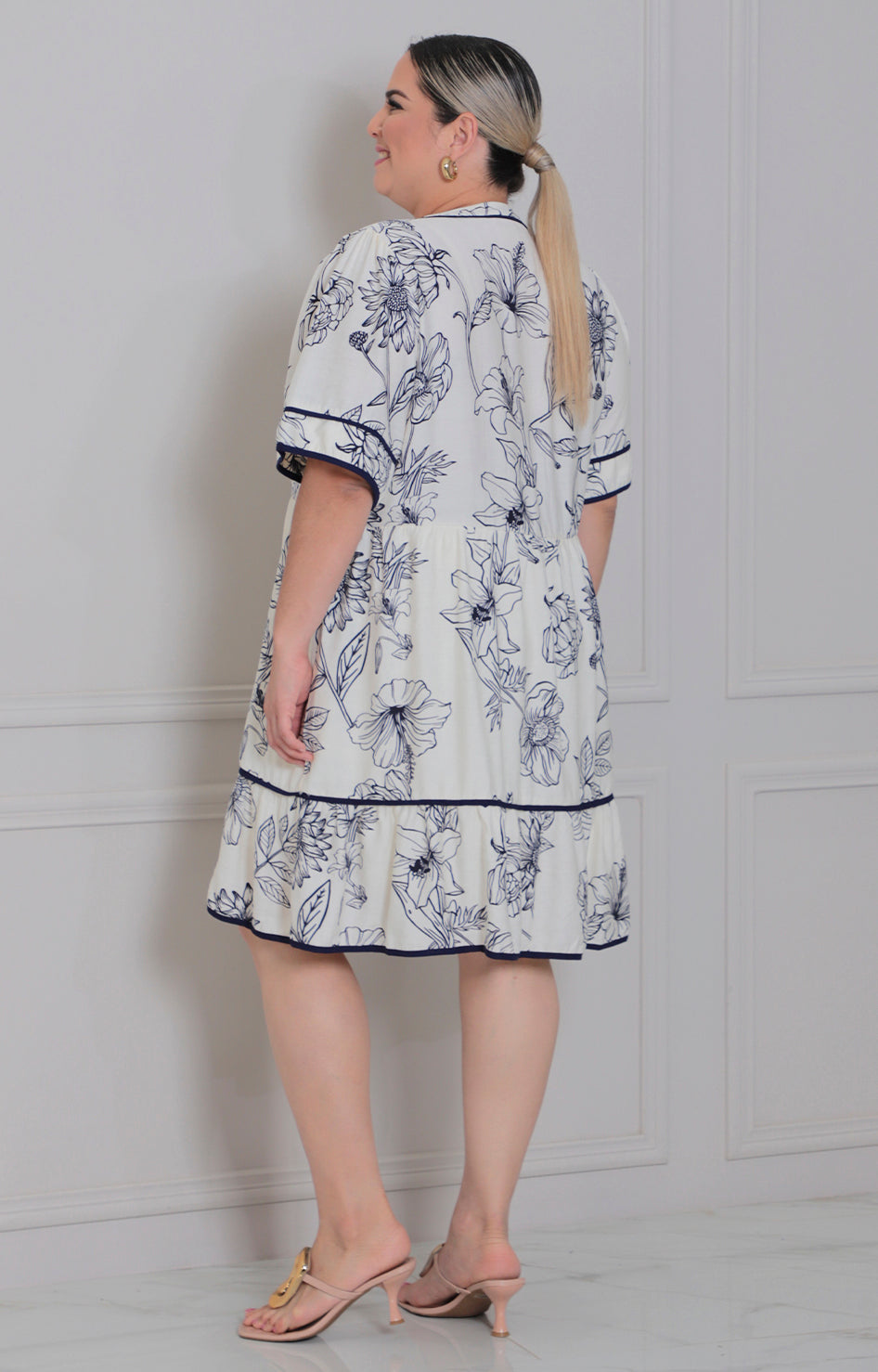 Vestido corto estampado - VESTIDO CORTO CURVY Boutiquemirel 