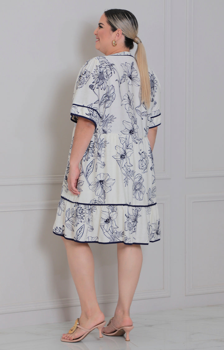Vestido corto estampado - VESTIDO CORTO CURVY Boutiquemirel 