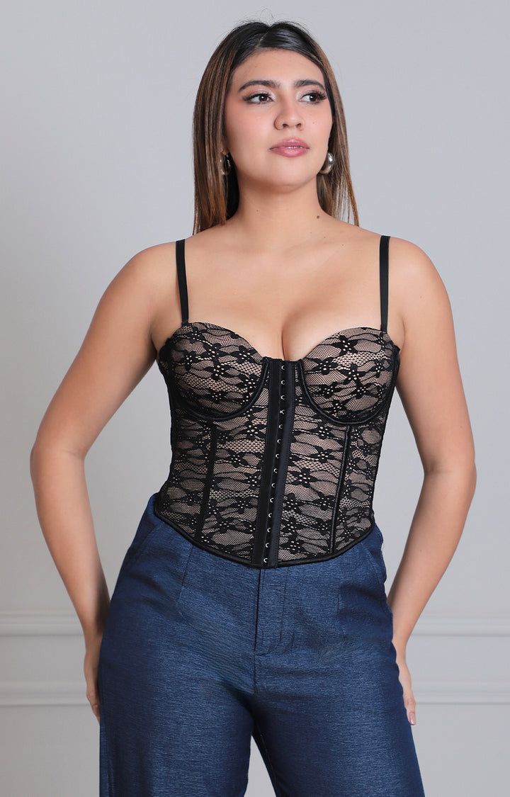 Blusa de tirantes tipo corset - BLUSAS REGULAR Boutiquemirel 