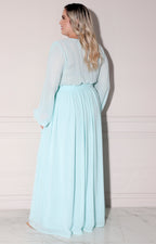Vestido menta - VESTIDO LARGO CURVY Boutiquemirel 