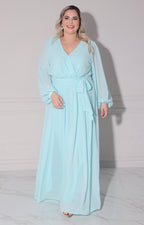 Vestido menta - VESTIDO LARGO CURVY Boutiquemirel 