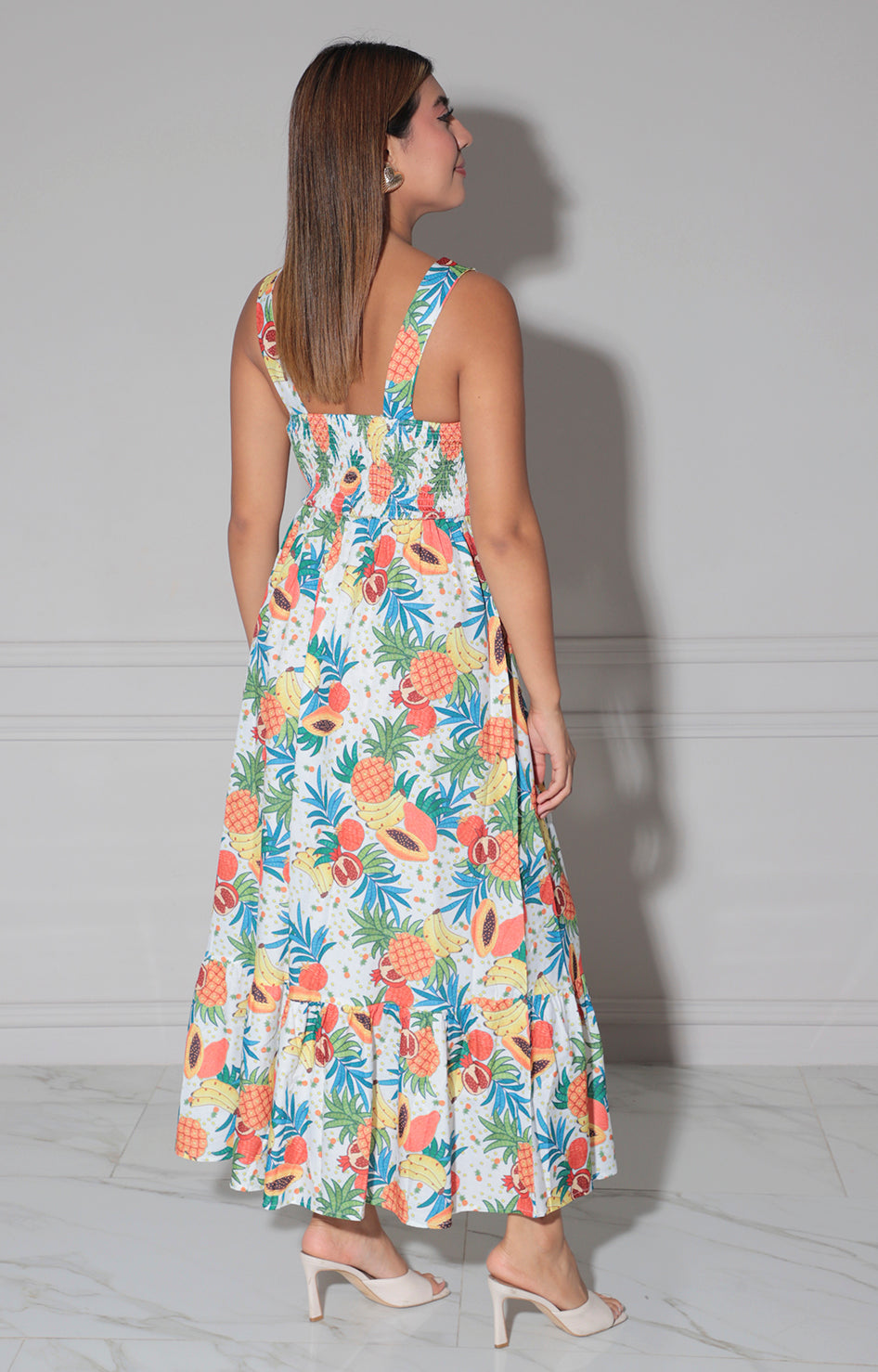 Vestido blanco estampado de flores - VESTIDO Boutiquemirel 
