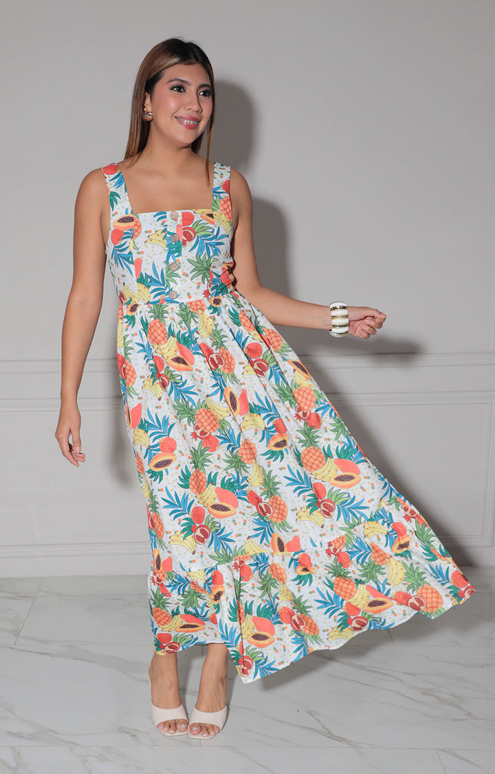 Vestido blanco estampado de flores - VESTIDO Boutiquemirel 