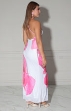 Vestido blanco estampado de flor - VESTIDO Boutiquemirel 