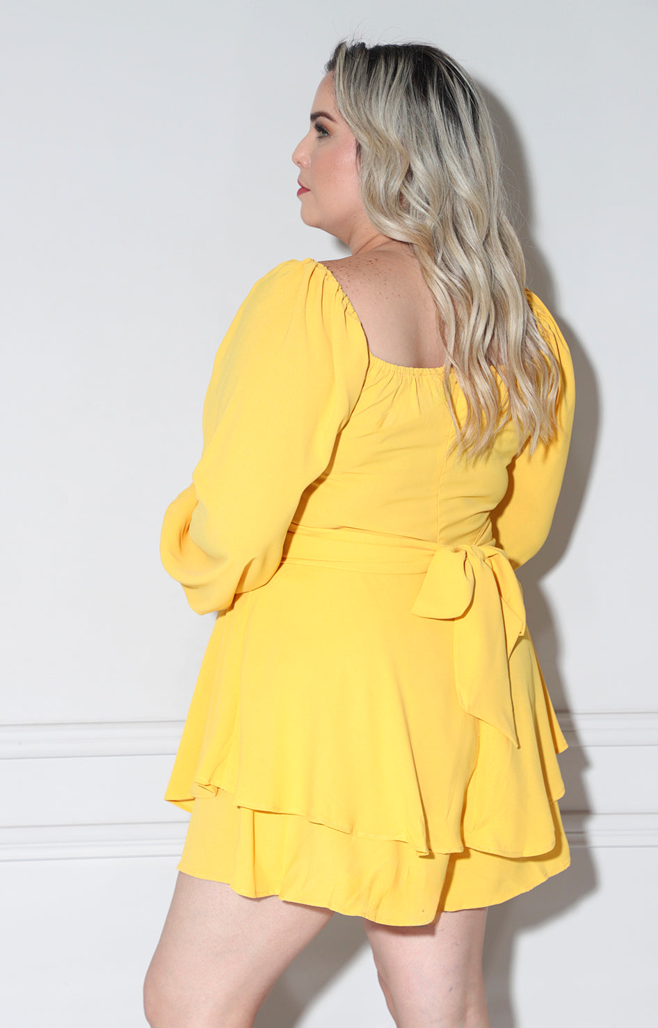 Jumpsuit amarillo con lazo - PALAZZO CORTO CURVY Boutiquemirel 