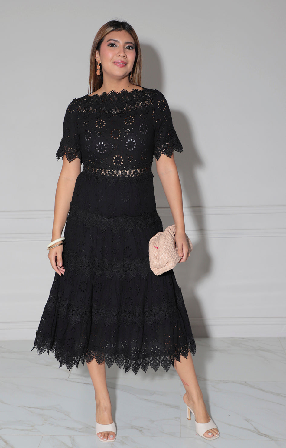 Vestido negro de guipiur - VESTIDO Boutiquemirel 