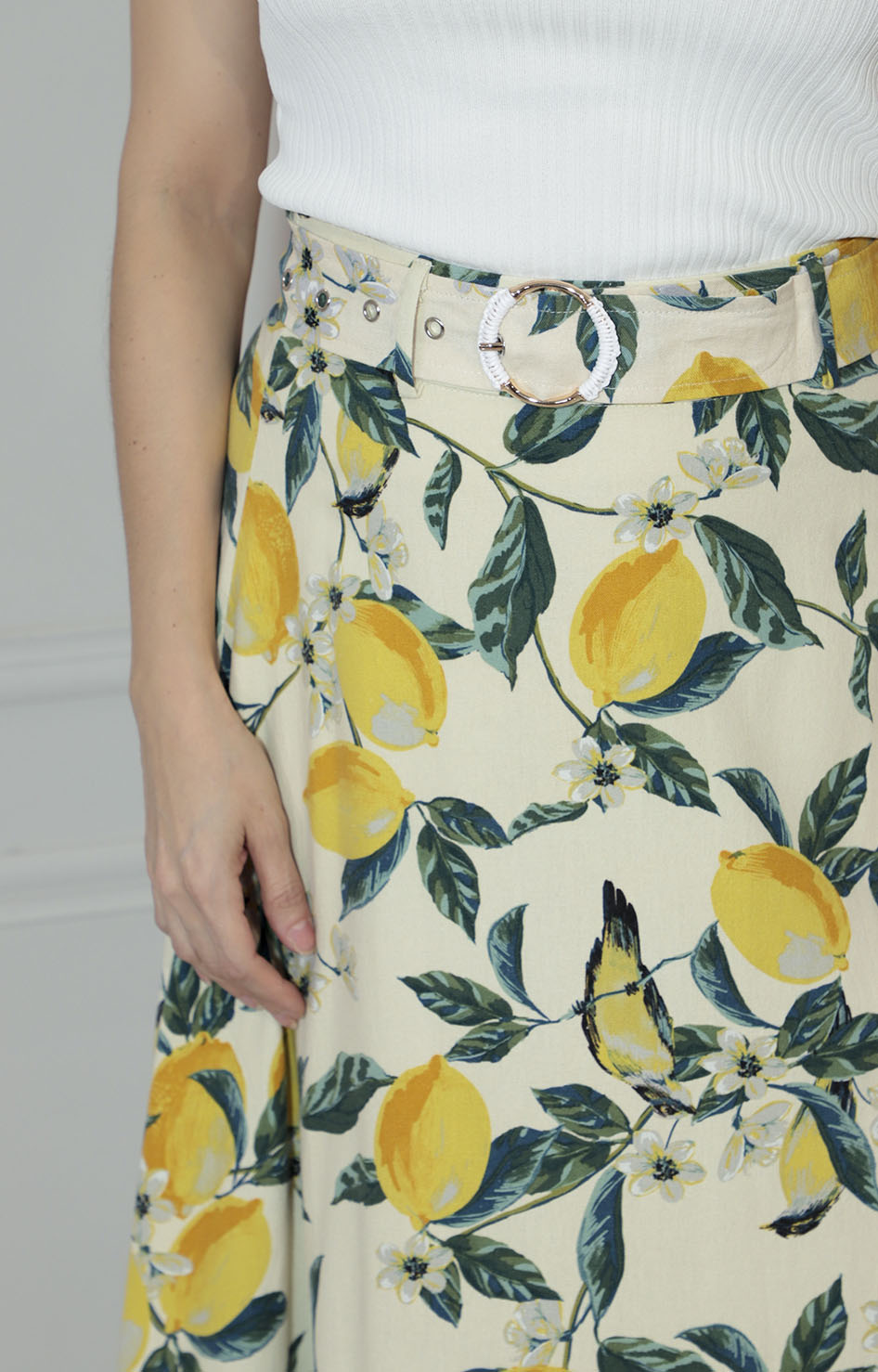 Falda estampada con cinturón - FALDA Boutiquemirel 