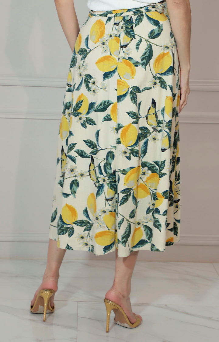 Falda estampada con cinturón - FALDA Boutiquemirel 