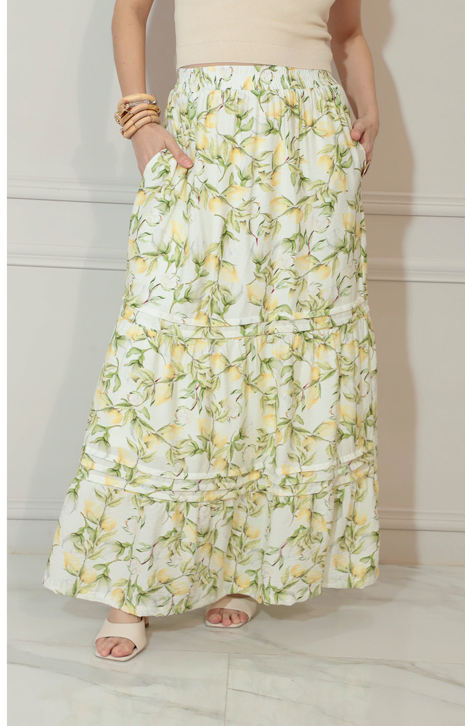 Falda larga estampado con elástico - FALDA Boutiquemirel 