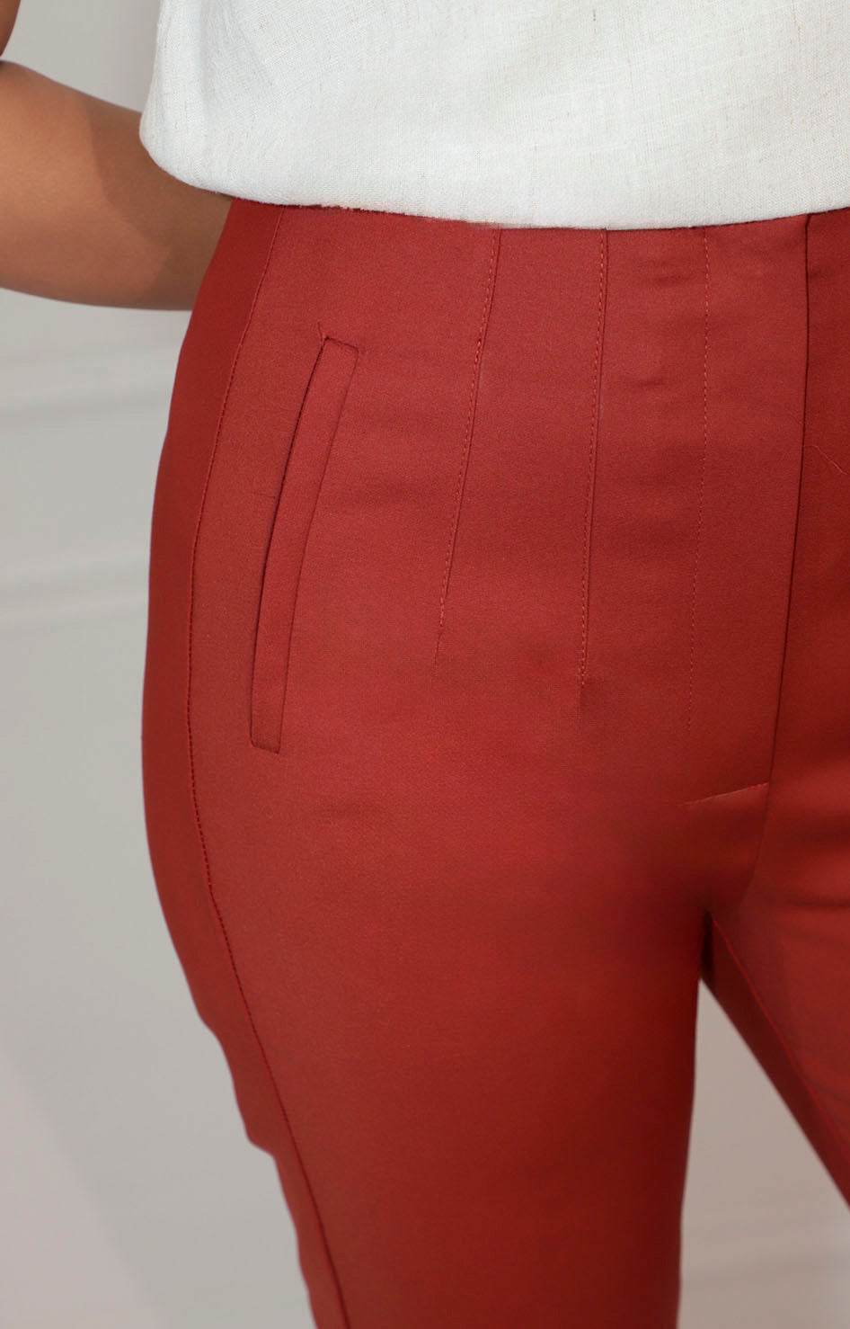 Pantalón chedron de tiro alto - PANTALON Boutiquemirel 