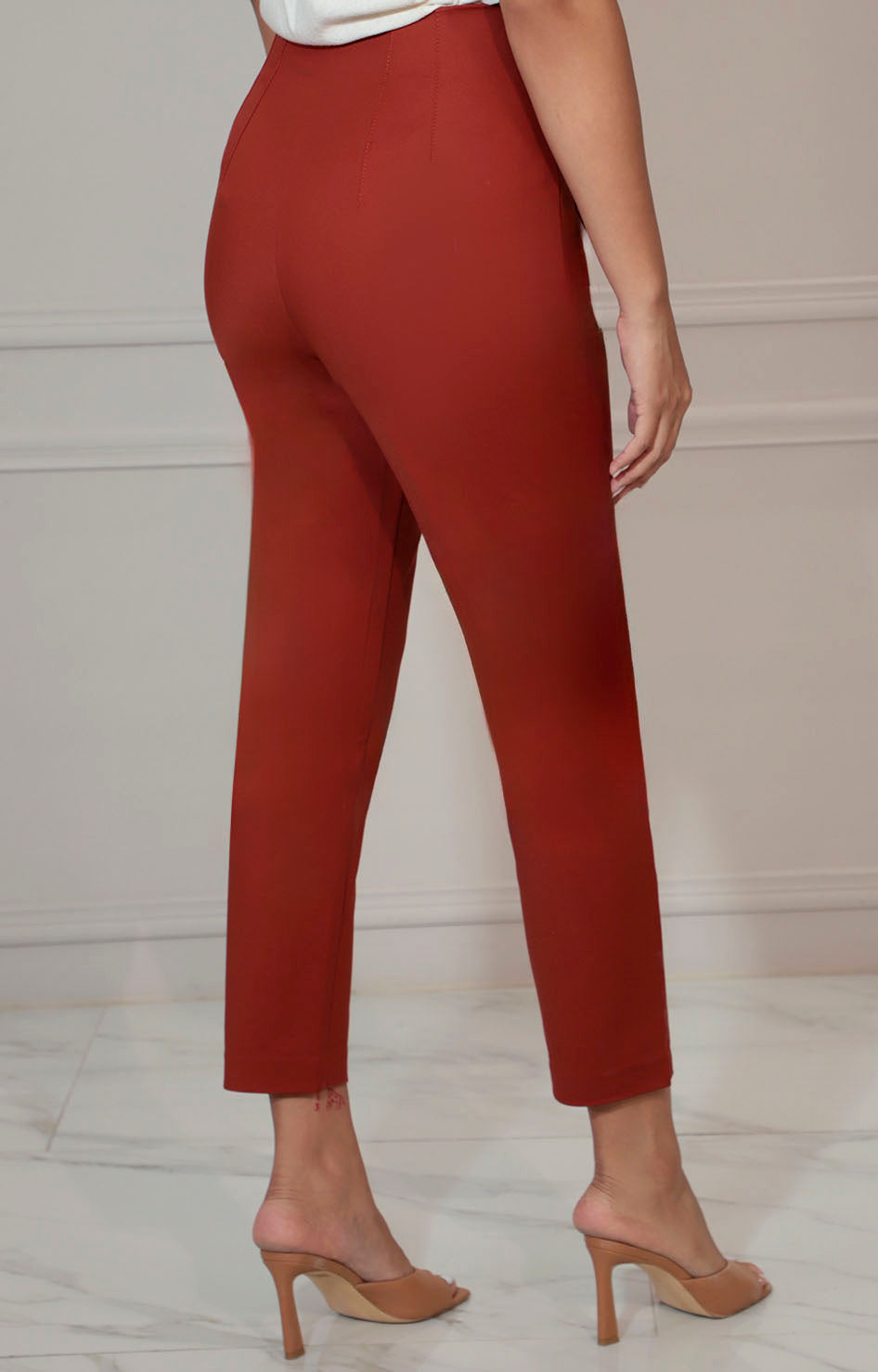 Pantalón chedron de tiro alto - PANTALON Boutiquemirel 
