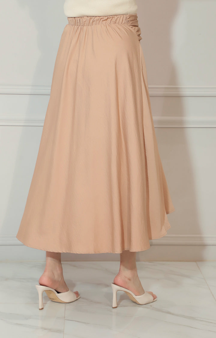 Falda beige con detalle de lazo superior - FALDA Boutiquemirel 