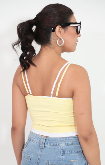 Blusa amarilla de tirantes – Boutiquemirel