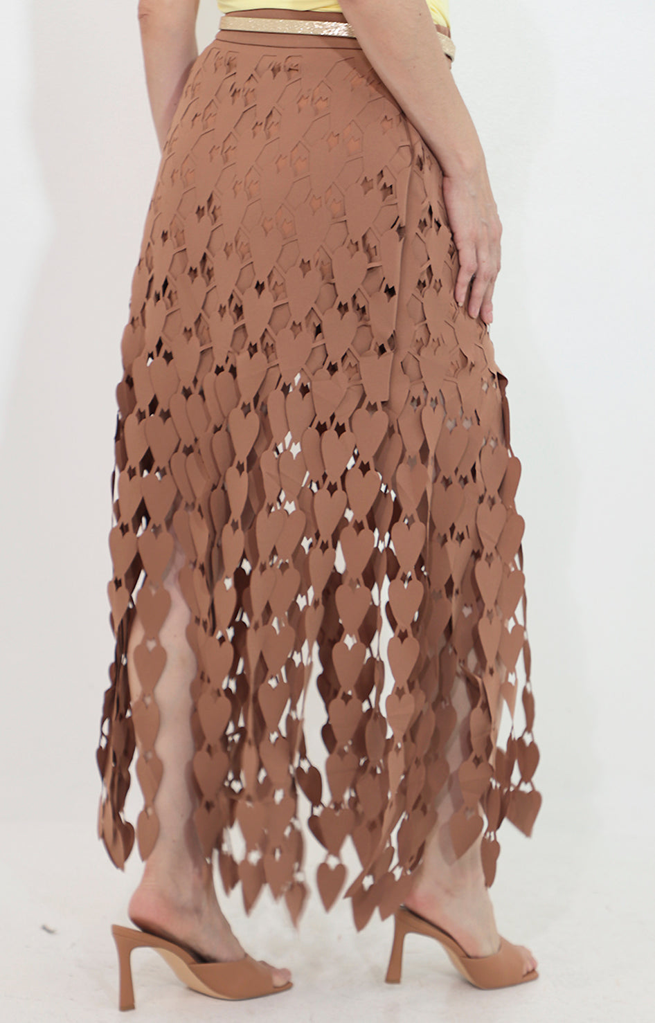 Falda cafe de guipiur