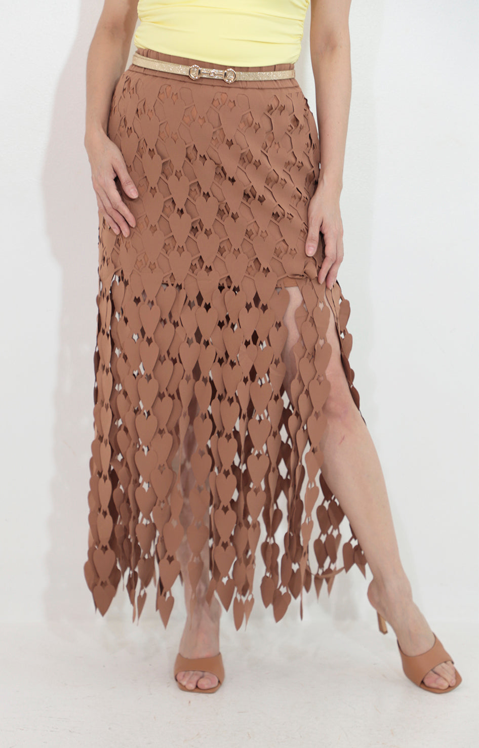 Falda cafe de guipiur