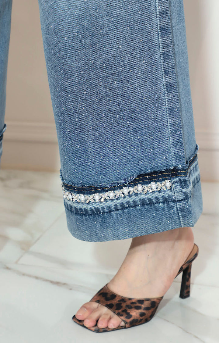 Pantalón recto denim - PANTALON Boutiquemirel 