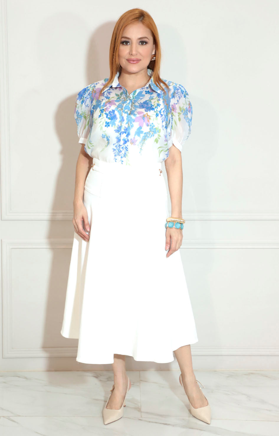 Blusa gasa estampada - BLUSA Boutiquemirel 