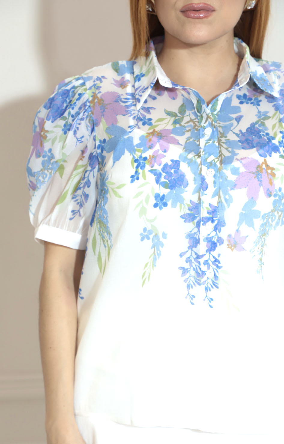 Blusa gasa estampada - BLUSA Boutiquemirel 