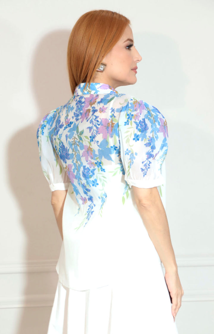 Blusa gasa estampada - BLUSA Boutiquemirel 