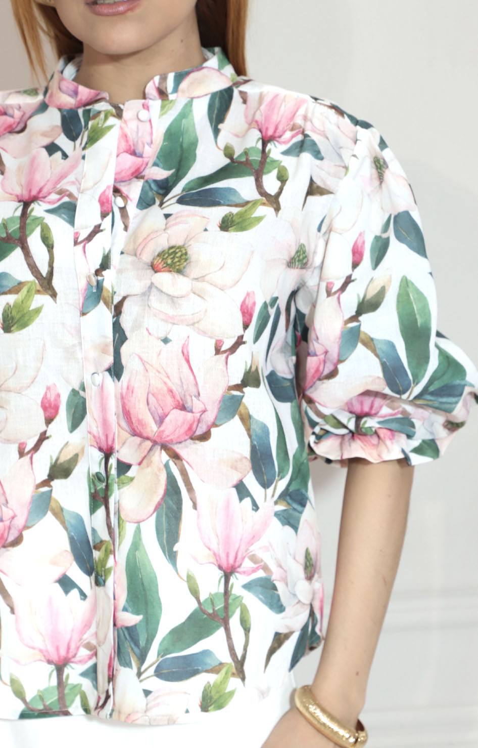 Blusa blanca estampada - BLUSA Boutiquemirel 