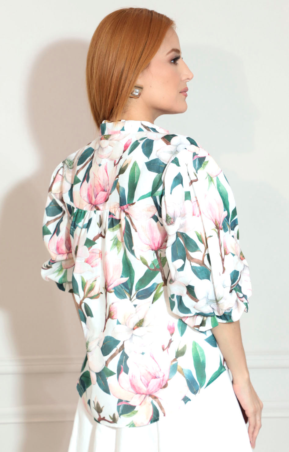 Blusa blanca estampada - BLUSA Boutiquemirel 