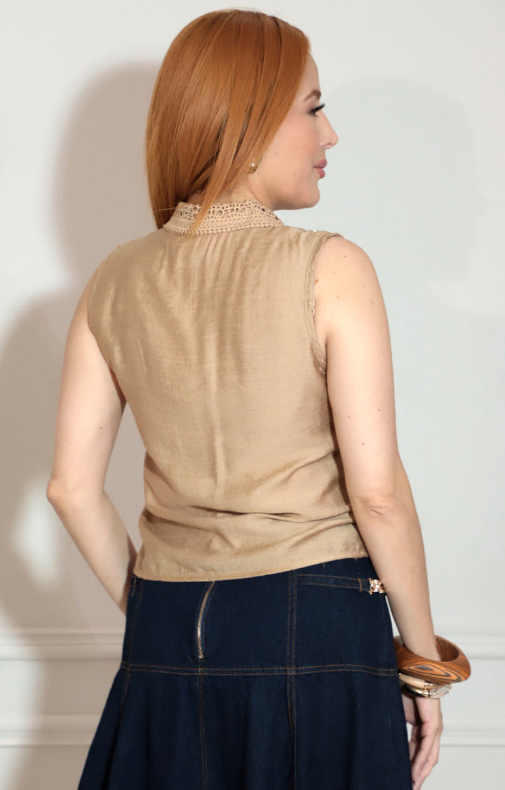 Blusa beige - BLUSA Boutiquemirel 
