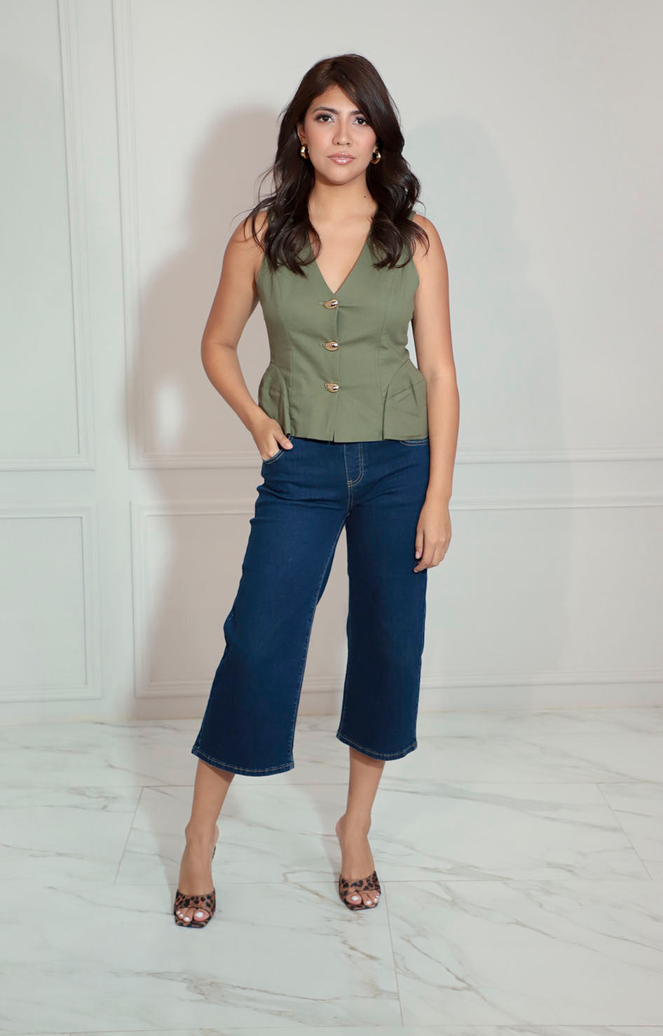 Chaleco verde - BLUSA Boutiquemirel 