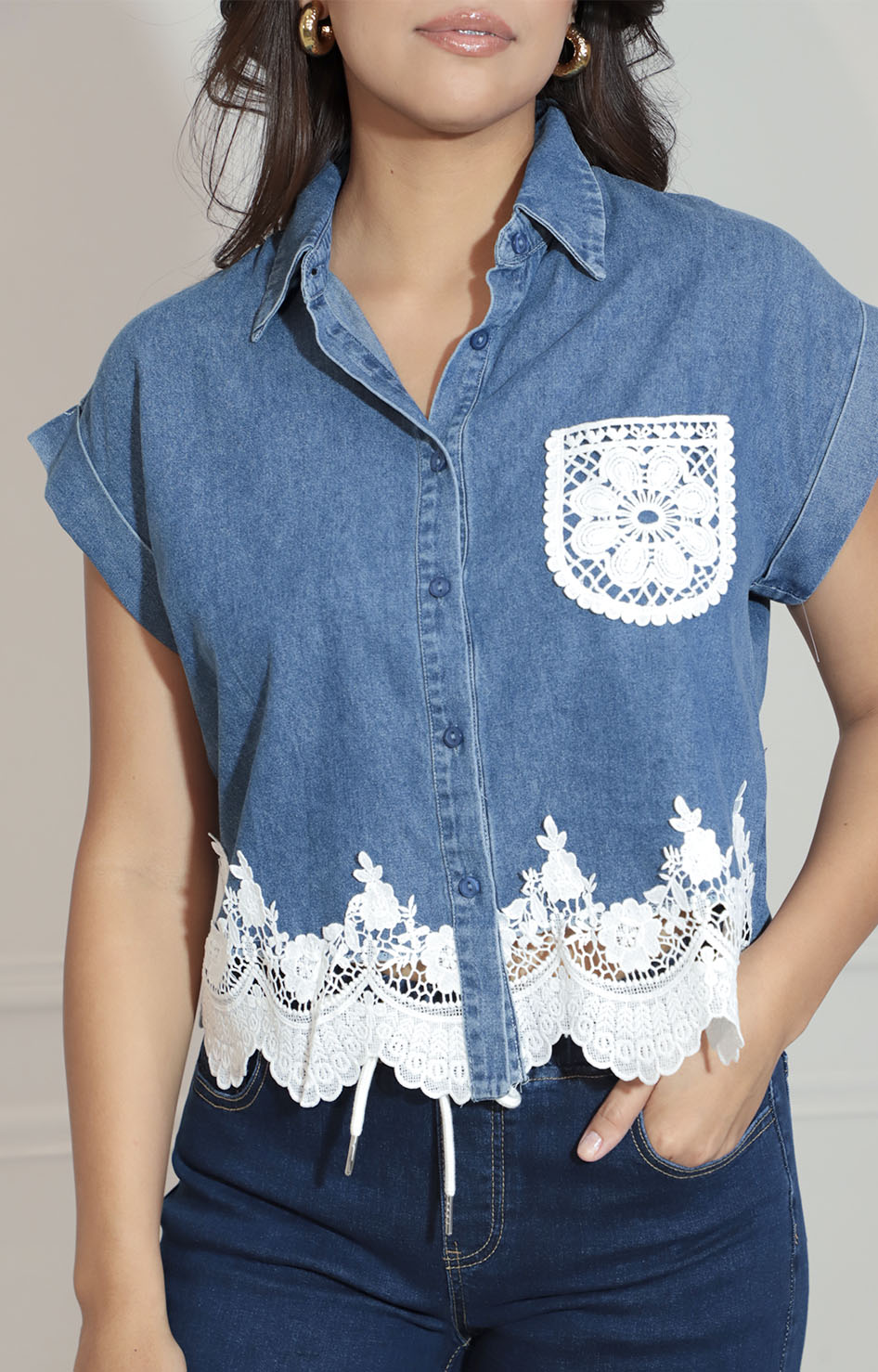 Blusa denim - BLUSA Boutiquemirel 