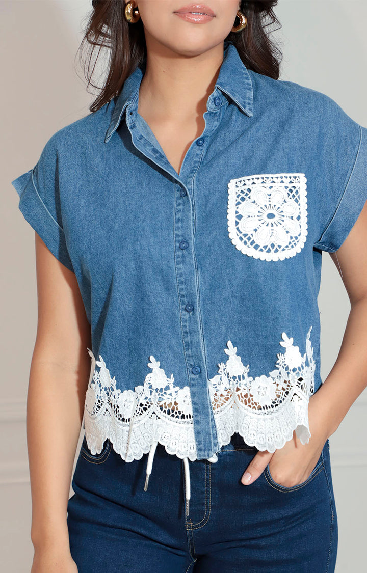 Blusa denim - BLUSA Boutiquemirel 