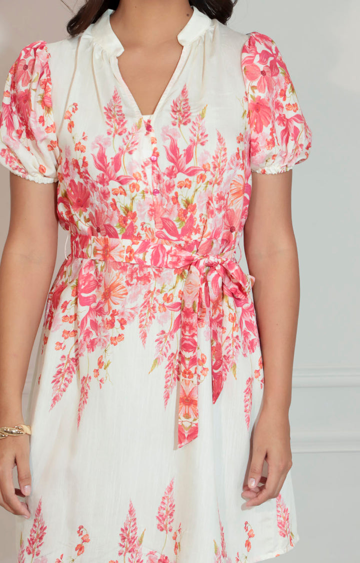 Vestido blanco estampado - VESTIDO Boutiquemirel 