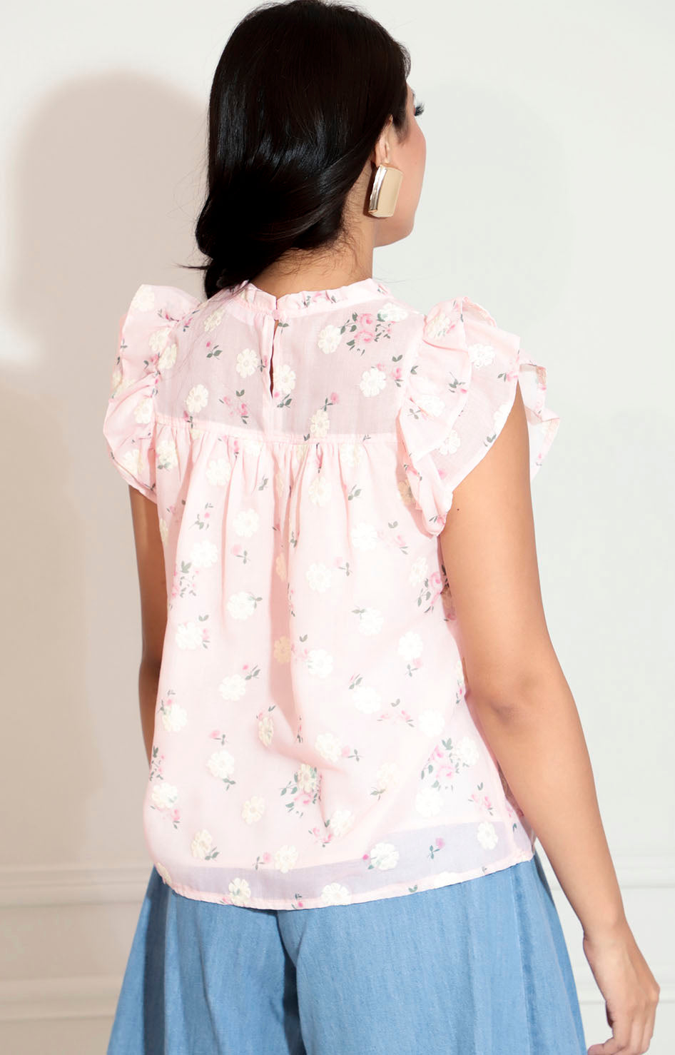 Blusa rosa estampada - BLUSA Boutiquemirel 
