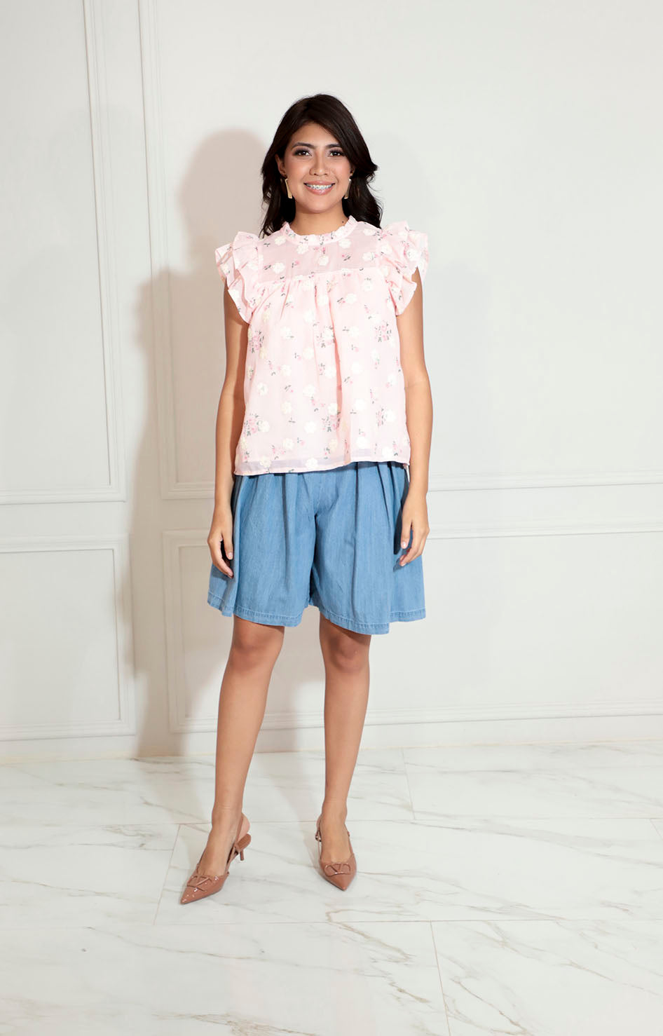 Blusa rosa estampada - BLUSA Boutiquemirel 