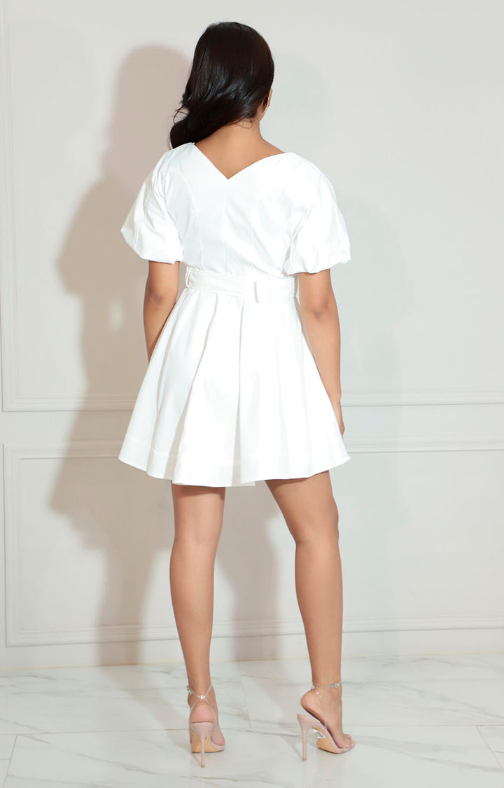 Vestido globo blanco - VESTIDO Boutiquemirel 